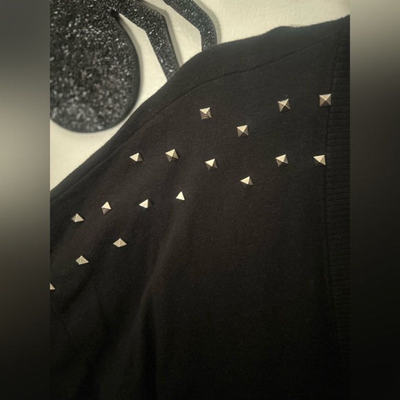 Torrid Cotton Boyfriend Studded Drop Shoulder Cardigan - Picture 3 of 4
